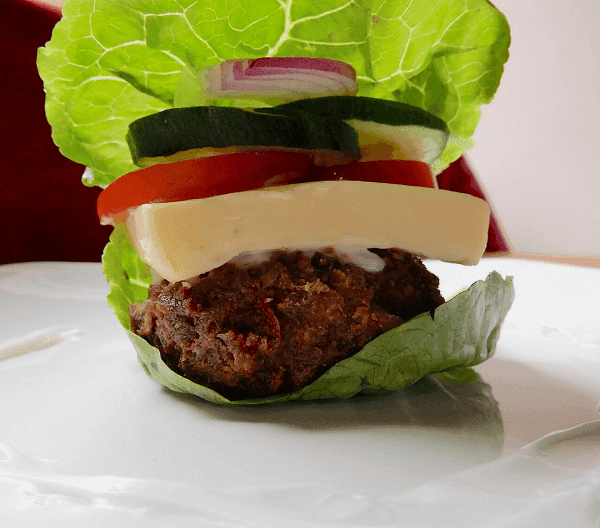 Keto Cheeseburger Lettuce Wrap