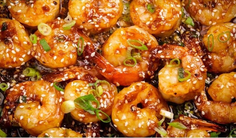 Keto Hoisin Sauce Butter Prawns